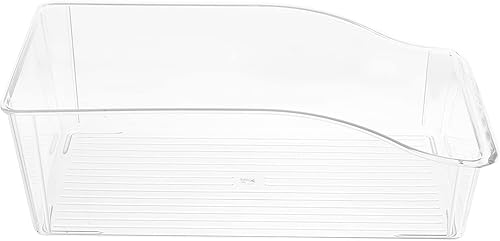 Alipis Contenedor organizador de refrigerador, contenedor de plástico transparente para refrigerador, caja de almacenamiento de frutas y verduras