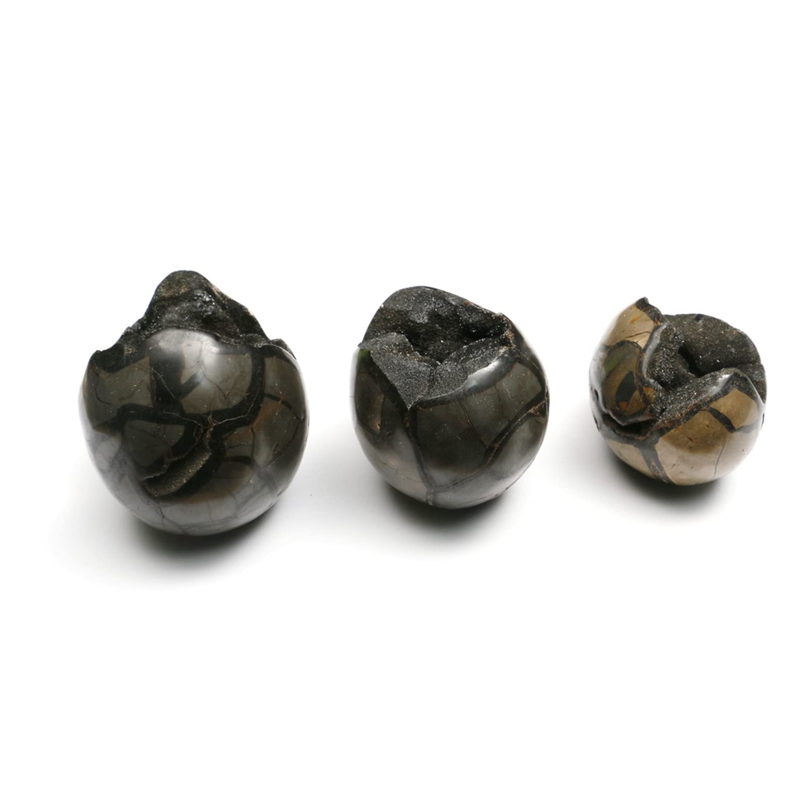 Zufällige 1000–1500 g natürliche Drachen-Septar-Geode, Quarz, große Eiersteine, Cluster-Kristalle, Pendel, Weissagung, Edelsteine, Dekoration Voller Textur