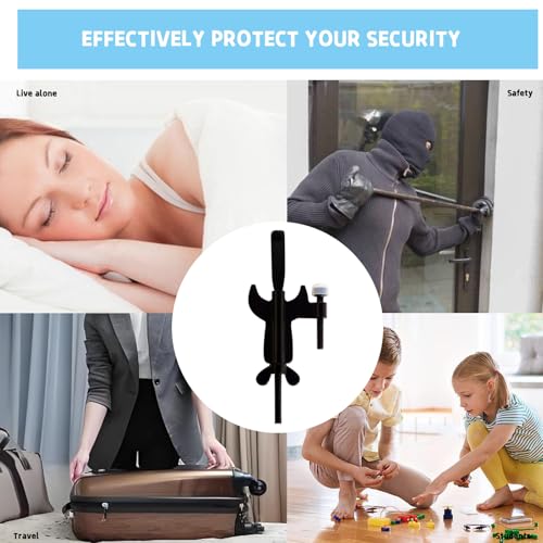 Portable Door Lock, Upgrade Travel Lockdown Security Door Locker, Home Safety Privacy Door Locker for Traveling Hotel Apartment College - Image 5