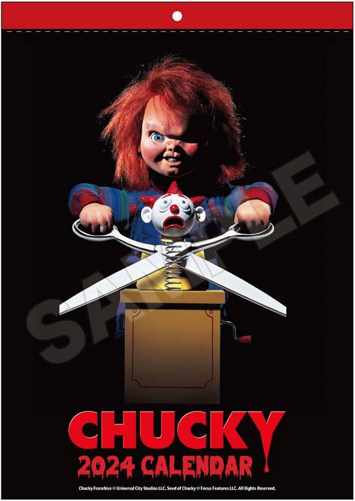 Amazon.co.jp: CHUCKY Wall Calendar 2024 : Office Products