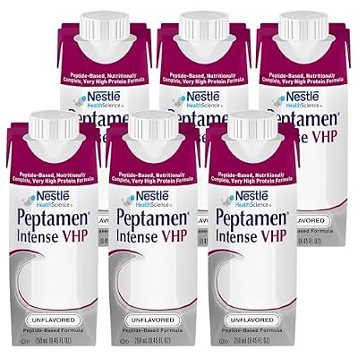 Nestle Peptamen Intense VHP Tube Feeding Formula Unflavored 250 mL Carton 24 Ct