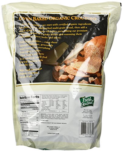 image for Fresh Gourmet Organic Croutons, 32-Ounce, 2 Pound (Pack of 1)