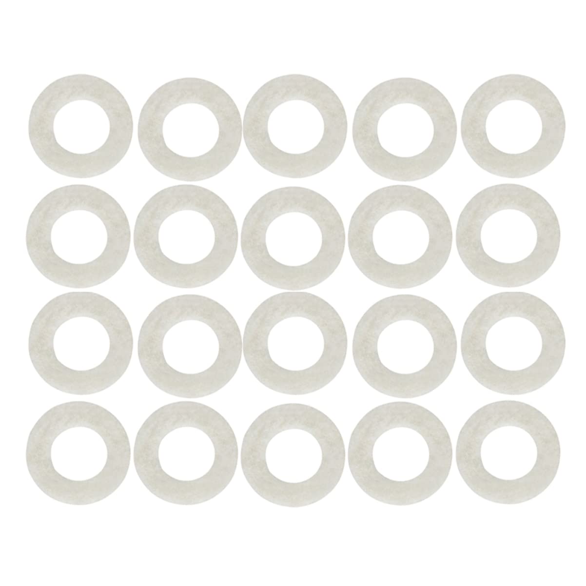 LIFKOME 20pcs Trumpet Key Pads Music Instrument Accessory Felt Pads for Trumpet