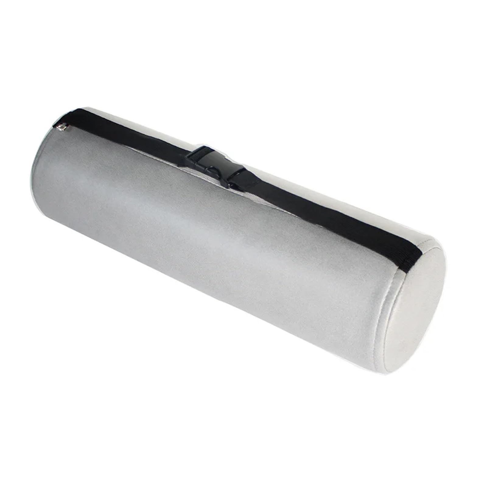 Luoaxinn Medium Gray Lumbar Roll Pillow Lumbar Support Roll Cylindrical Waist Office Home Fabric Pillow(,12Cm*30Cm)