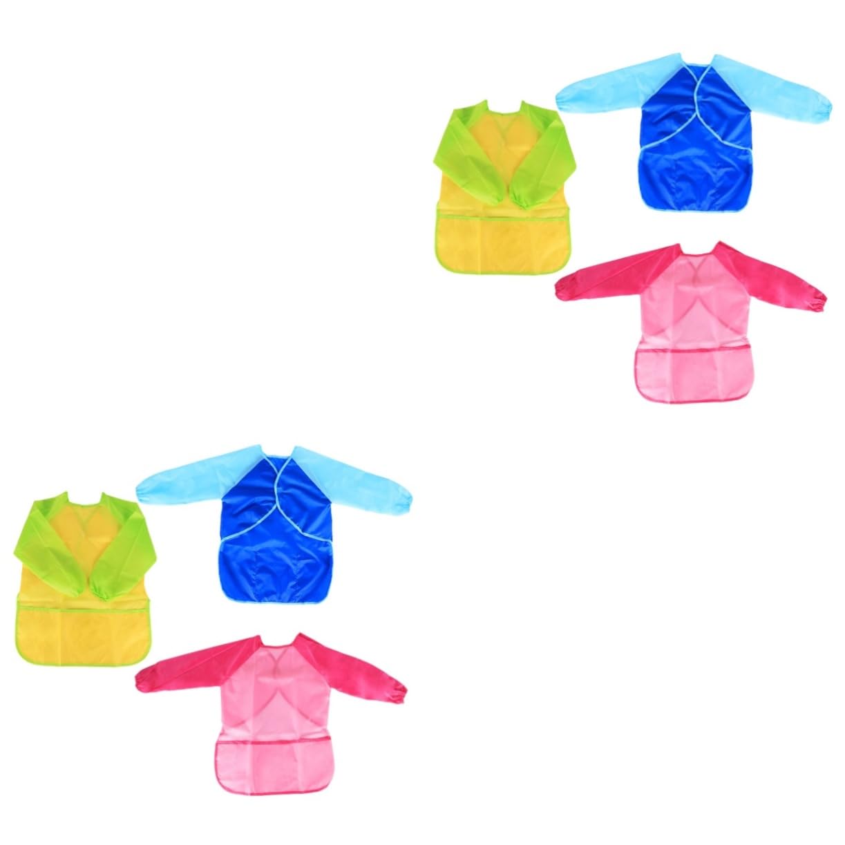 TOYANDONA 6 Piezas Delantal Para Niños Delantal Para Hornear Camisa Bata De Artista Bata De Pintura Bata De Arte Para Niños Delantal Bata Babero Delantal De Artista Traje De Niños Favor De