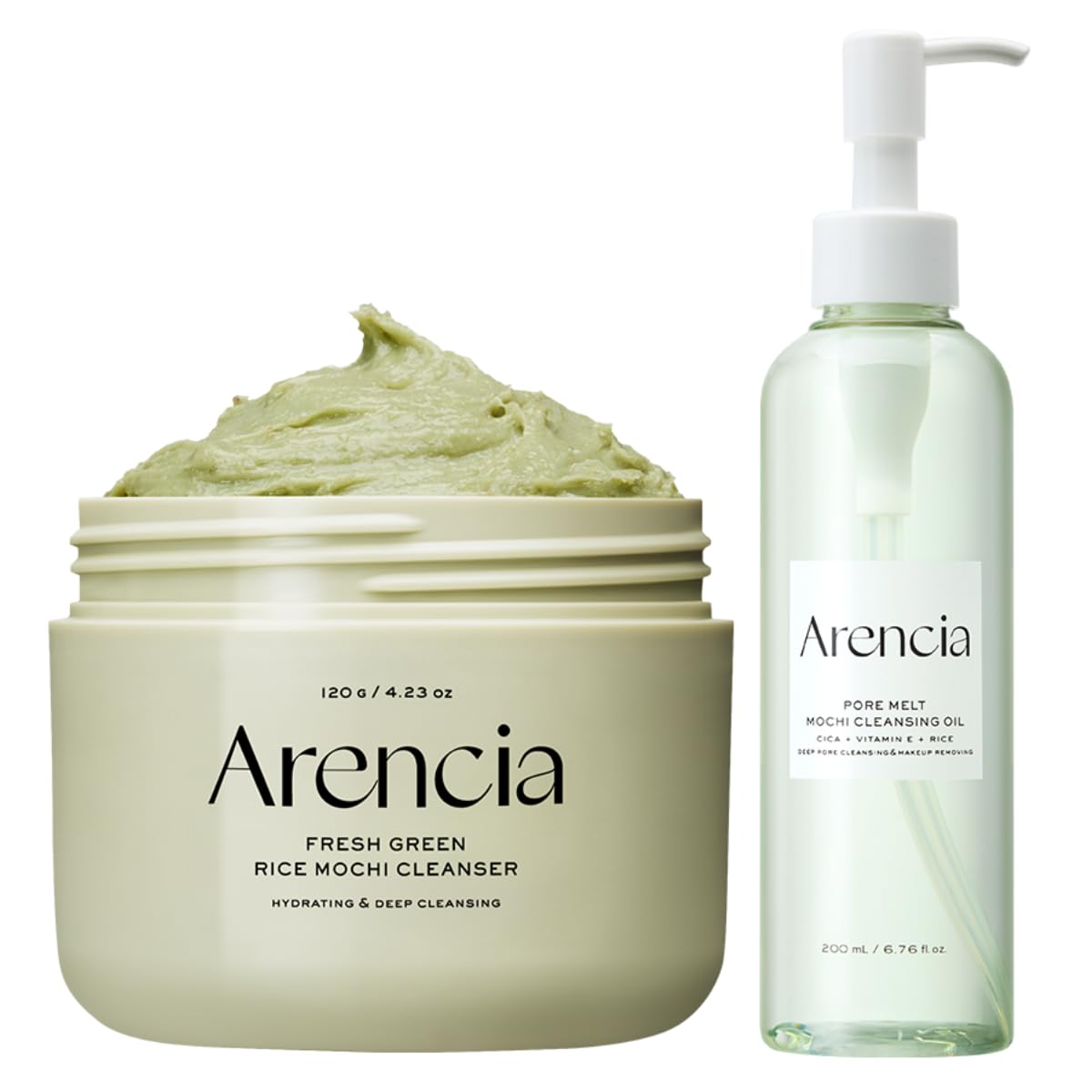 Amazon.com: ARENCIA Rice Mochi Double Cleansing Duo for clear
