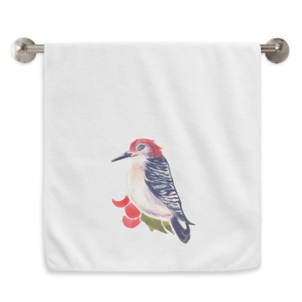 Serviette moelleuse magpie oiseau débarbouillette blanc 13x29 inch