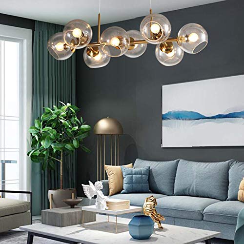 Lampe de Table Industrielle Edison avec Abat-Jour Verre Spoutnik - 5