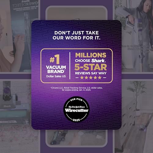 Image of Shark PowerDetect Cordless Stick Vacuum, Powerful Suction, HEPA Filtration, Carpet & Hard Floor, Portable, Stick Vacuum for Pet Hair, Java Ice Blue, IP1255