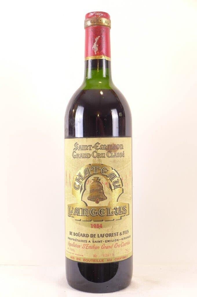 saint-émilion château l'angélus grand cru classé rouge 1984 - bordeaux