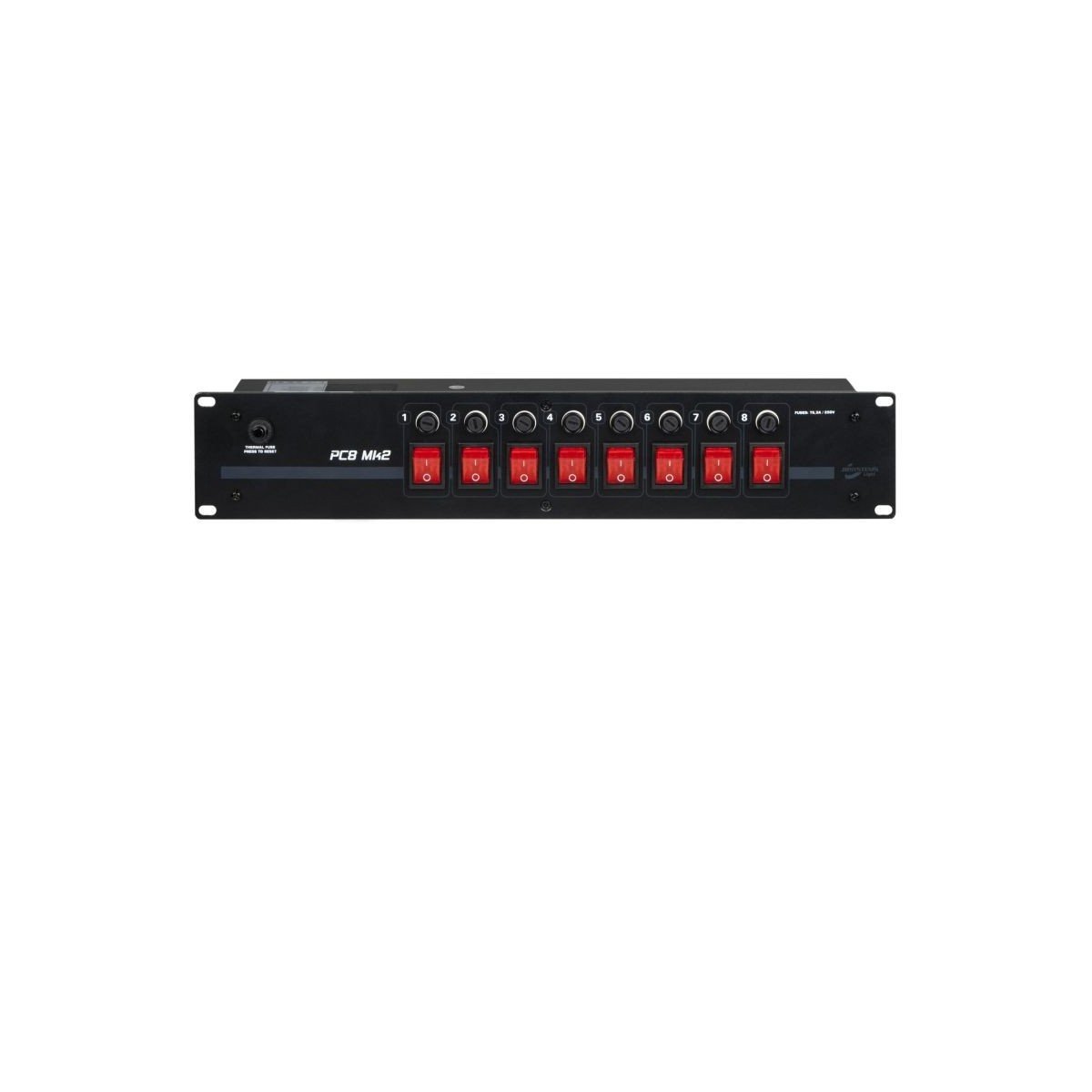 JB Systems PC8MKII - Fuente de alimentación para Servidor (8 Tomas), Negro (Importado)