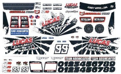 Preisvergleich Produktbild SC10 `2012 Dekorbogen Slick Mist - Lucas