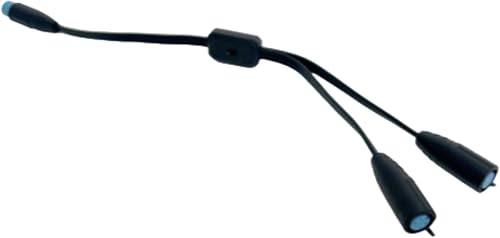 XK Glow 1-to-2 Splitter Wire for XKmax Series, Black