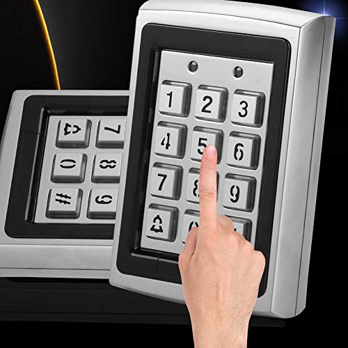 125 KHz Toegangscontrole Toetsenbord Controller PIN-code RFID-kaart met waterdicht, verlicht toetsenbord, metalen behuizing voor thuis, winkel, laboratorium, fabriek, magazijn, appartementsgebouw