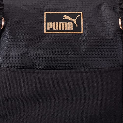 Puma Womens Evercat Logo Gym Tote Bags, Black/Gold, One Size Us #TOP2