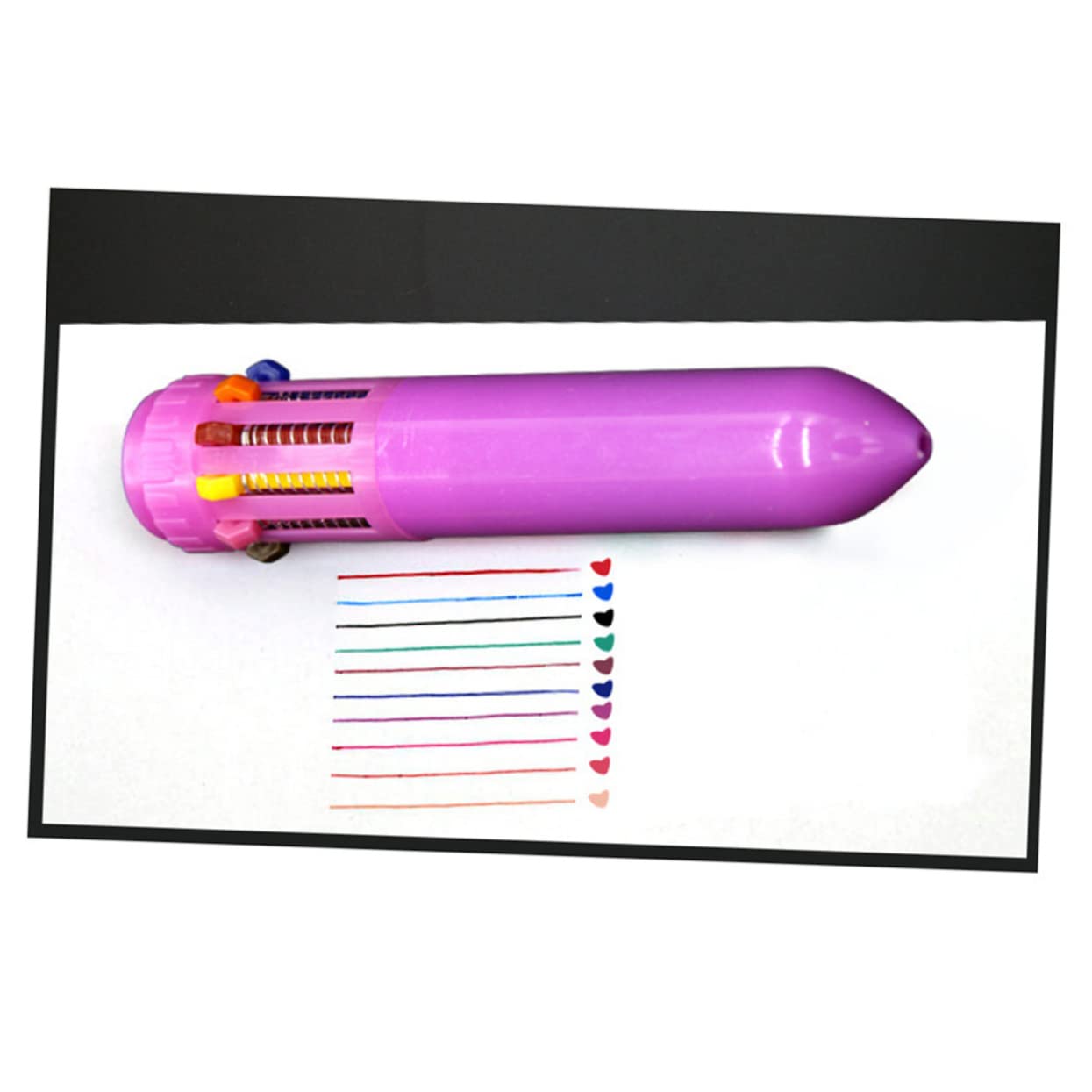 Lurrose Lot De 3 Stylos À Bille Roller 10 Couleurs Rétractables Pour Lécole Et Le Bureau 12 Pièces X 3
