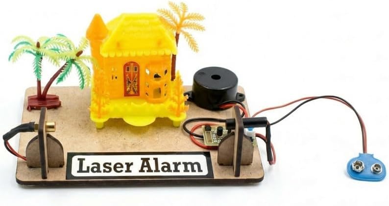 Science Project Working Model Laser Security Alarm System Experiment Ideas for School Exhibition Class 12 Students and School Kids STEM Learning Kit