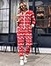 Ekouaer Women One Piece Pajamas Fleece Onesie Sleepwear Long Sleeve Zipper Jumpsuit with Pocket S-XXL