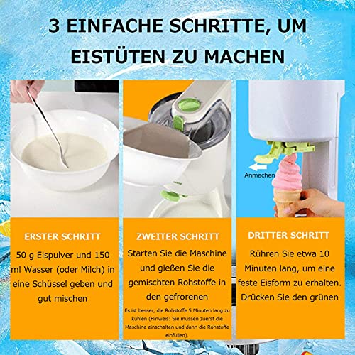 Mr.LQ Eismaschine, Softeismaschine, Eismaschine Für Zu Hause Aus Obst, Joghurteismaschine, Sorbet, Gefroren, Tragbarer… – Bild 6