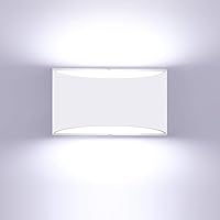Vista 10 de Lightess Juego de 2 apliques de pared LED modernos, lámparas de pared para interiores con cable de 3000 K arriba y abajo, apliques de pared blancos