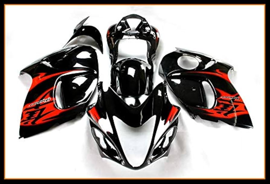 専用　IV300 赤　黒 Black and Red - 2008 to 2020 Hayabusa GSXR1300 | ABS Fairings