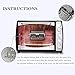 KNDJSPR Asador de Parrilla asador de Acero Inoxidable, Horno eléctrico, Rejilla giratoria...