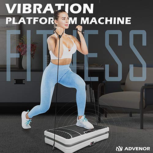 ADVENOR-Vibration-Plate-Exercise-Machine-3D-Whole-Body-Workout-Fitness-Platform-with-Loop-Bands-Silent-Motor-Speed-Control-1-99-Level-for-Home-Fitness-Weight-Loss