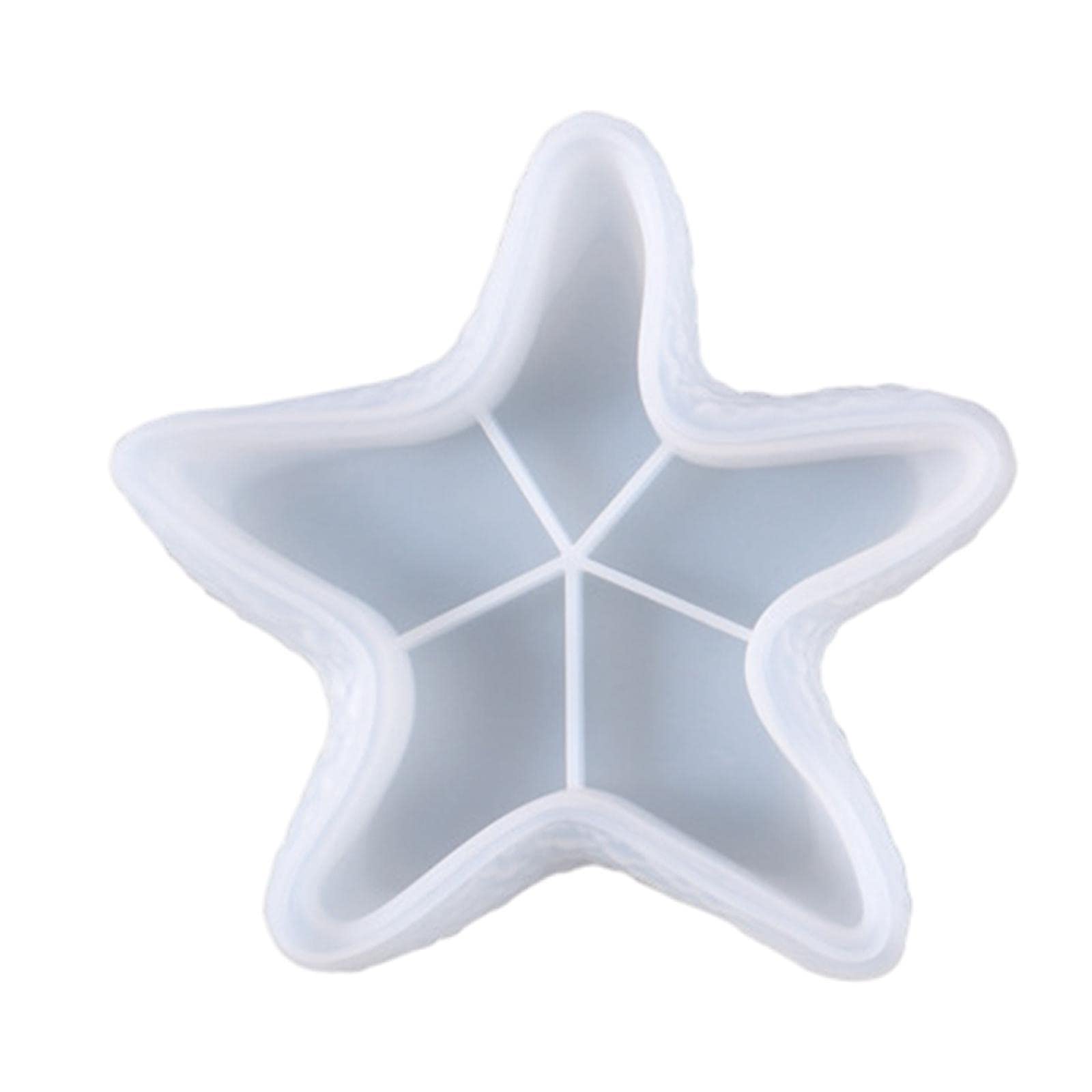 UJEAVETTE® Resin Jewelry Plate Mould for DIY Jewelry Container Trinket Box Serving Tray Starfish