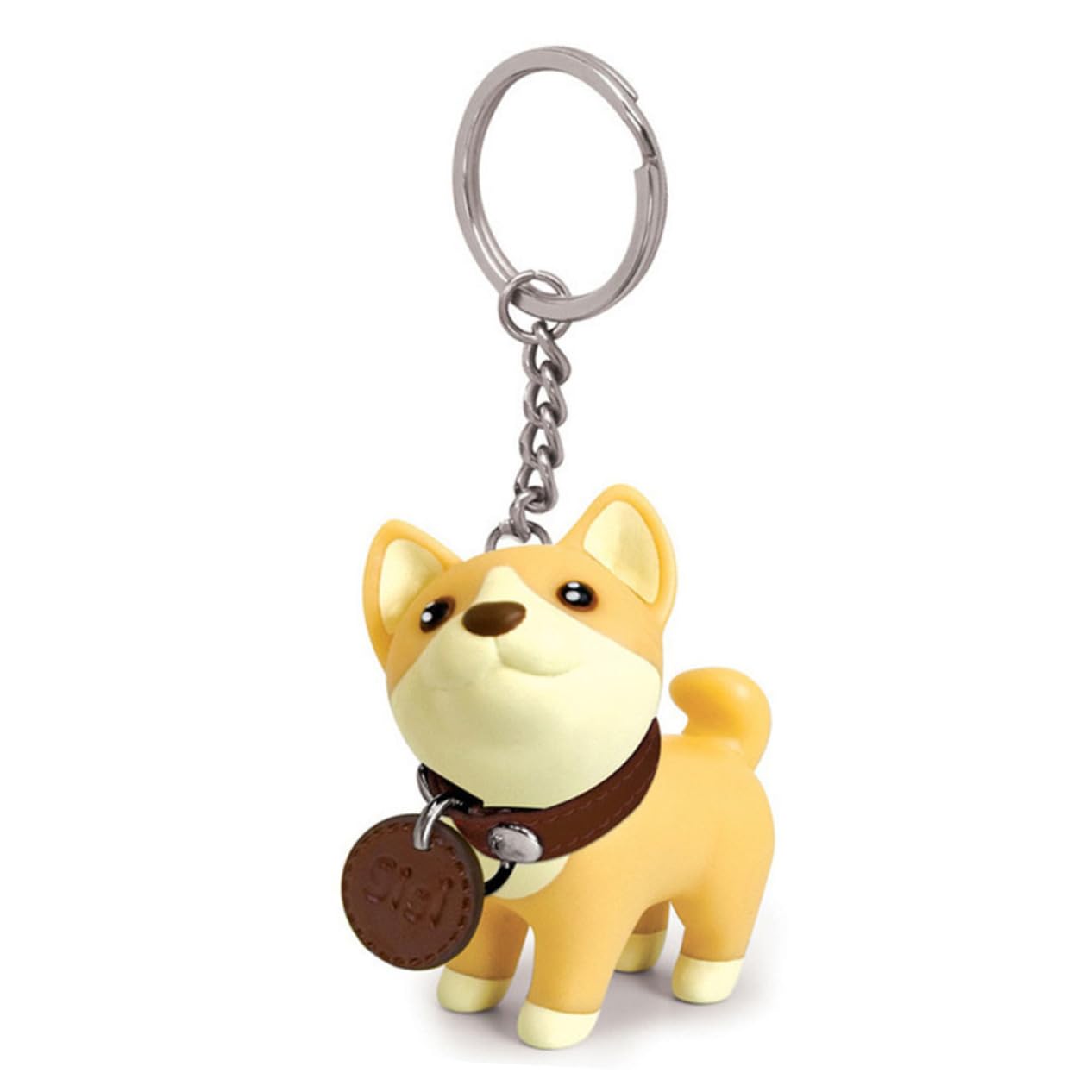 SOIMISS 6stücke Hundeschlüsselanhänger Cartoon Hund Für Taschen Schlüsselring Schlüsselbund Dekoration Gelb Und Robustes Material Niedliches Design Als