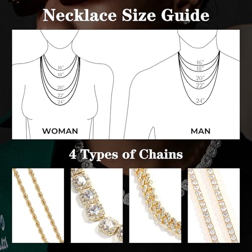 3UMeter Diamond Chain Iced Out Letter Necklace Custom Name Chain Name Plate Necklaces with Rope Chain Custom Name Necklace Hip Hop Pendant for Men Women3