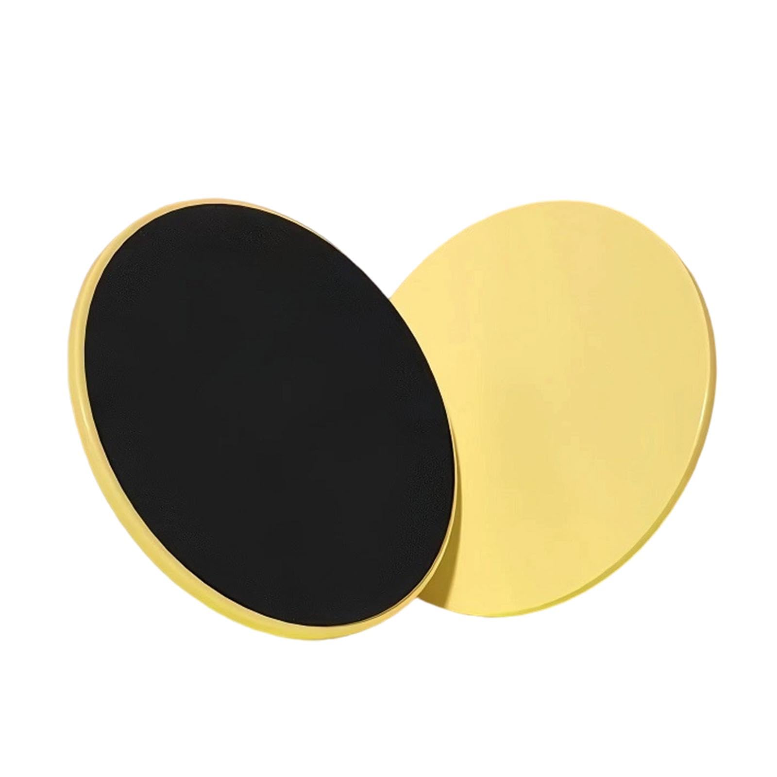 BNF® 2Pcs Exercise Core Sliders Compact Fitness Sliders for Pilates Yoga Home Gym Yellow-Sports, Fitness & Outdoors/Exercise & Fitness/Strength Training Equipment/Core Sliders