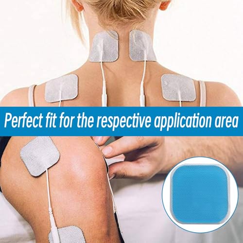 vcsjw 20 Stück EMS Gel Pad,Gel Pads Ersatzsets,Bauchmuskeltrainer Gel Pads Abs Trainer Ersatz Gel Pads,Gel-Pads Kompatibel Mit Beurer Em 59 Heat Geräten,Für Bauchtrainer Elektrische Muskelstimulation