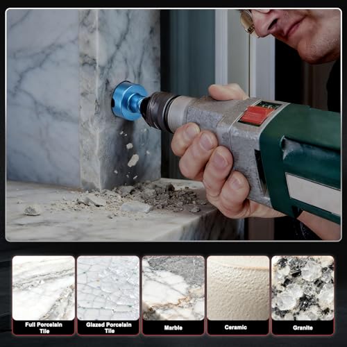 Scie cloche diamantée 90 mm pour couper le carrelage en porcelaine