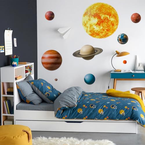 Vinilos decorativos sistema solar 2 planchas 70x25 cm miniatura 5