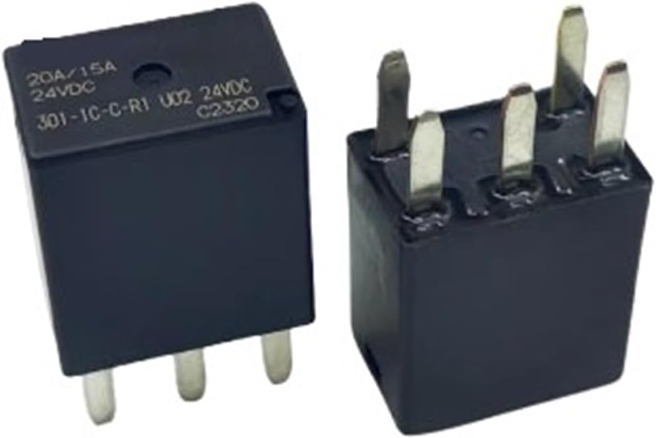 301-1C-C-R1 U02 301 1C C R1 U02 24VDC 20A/15A 5foot Relay(2PCS)