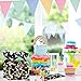 Blulu 100 Pieces Cow Print Decorations Farm Animal Candy Bags Heat Sealable Cow Print Treat Bags with 100 Pieces Silver Twist Ties for Farm Western Party Favors Animal Picnic Supplies