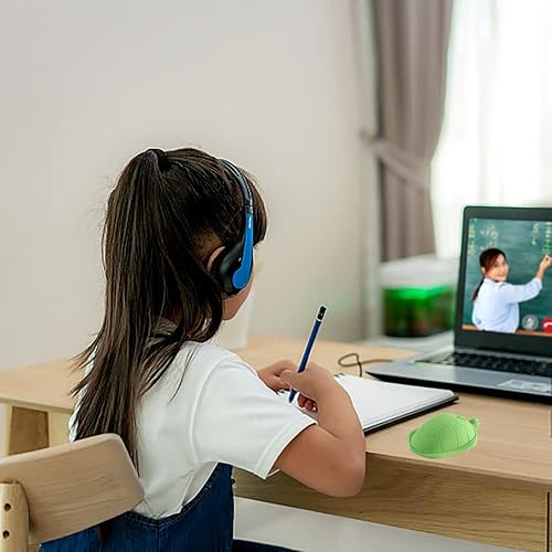 Miniatura 3 de Ratón inalámbrico con forma de tortuga verde, ratón ergonómico óptico USB, inalámbrico, 3 botones, 1600 DPI, Kawaii, silencioso, inalámbrico, para