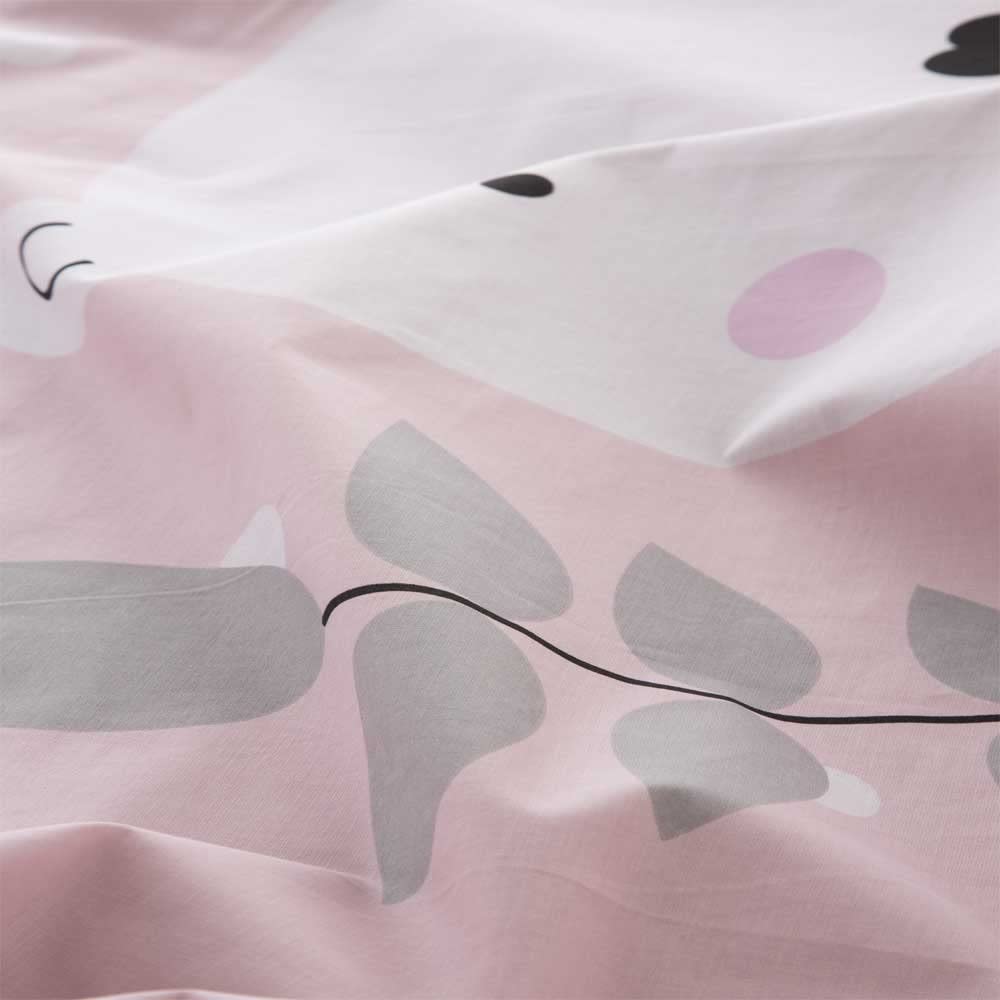 COTTON ARTean Funda nordica Infantil/Juvenil Reversible Jorge Pink para Cama de 90 Color Rosa
