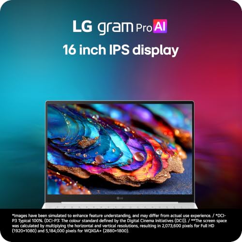 Image of LG gram Pro 16-inch Thin and Lightweight Dual AI Laptop Computer, Windows 11 Home, Copilot+ PC, AMD Ryzen AI 7 450, 16GB RAM, 1TB SSD, Aerominum Silver