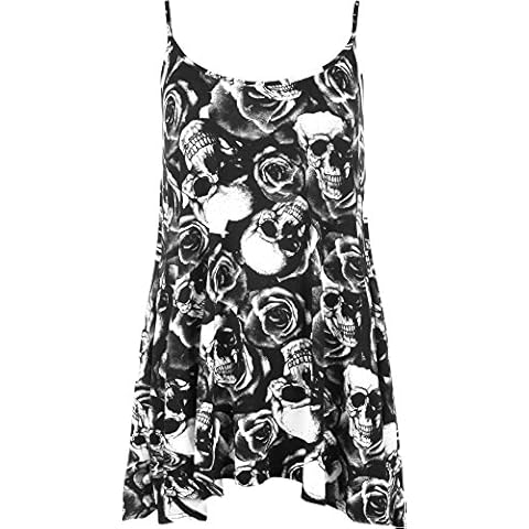 WearAll Plus Size Strappy Swing Cami Top Cover
