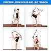 Podazz Leg Stretcher Strap, leg stretcher Adjustable Lengthened Ballet Extension Strap with Door Anchor-for Ballet, Dance Equipment for Stretching in Ballet, Cheerleading, Gymnastics (Aqua)