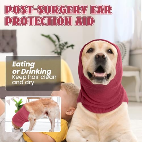 QBLEEV Moletom com capuz calmante para cães, protetores de ouvido para alívio da ansiedade de cães,