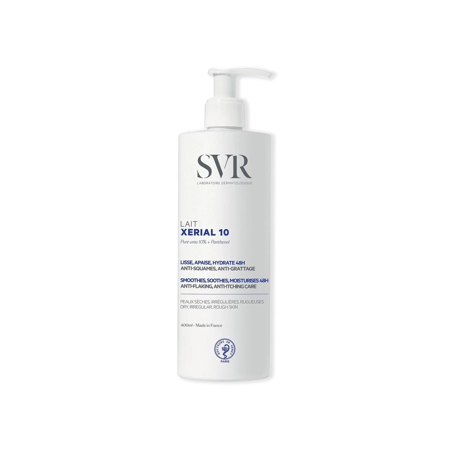 SVR LABORATOIRE – Lait Corporel Hydratant et Lissant, Cible Peau Sèche et Squameuse (400 mL) - lot de 2 - Vendu par Lot