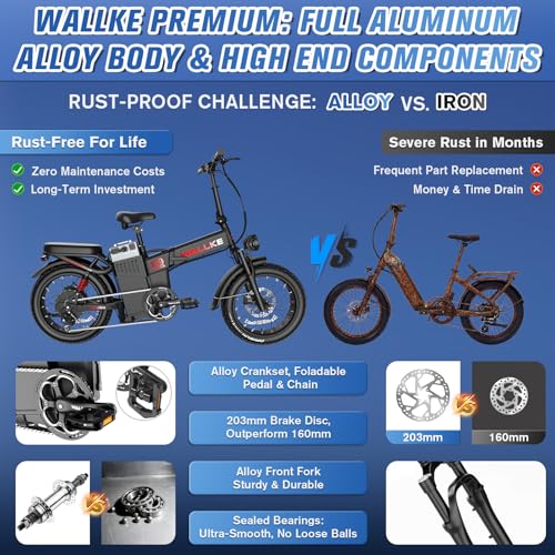 Image of Wallke H9 Ultra 5000W Electric Bike with 2640Wh Power Hub, 48V 55Ah Removable Battery, 105NM Torque & 40MPH Fast Ebike for Adults, ARISUN All Terrain Fat Tire for Camping Commute, UL2849 Certified