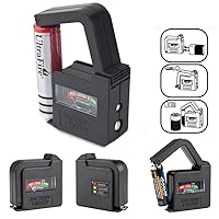 Vista 4 de Comprobador de batería, comprobador de carga de batería portátil para pilas AA AAA C D 9 V/1.5 V / pilas de botón de 1.5 V / baterías regulares