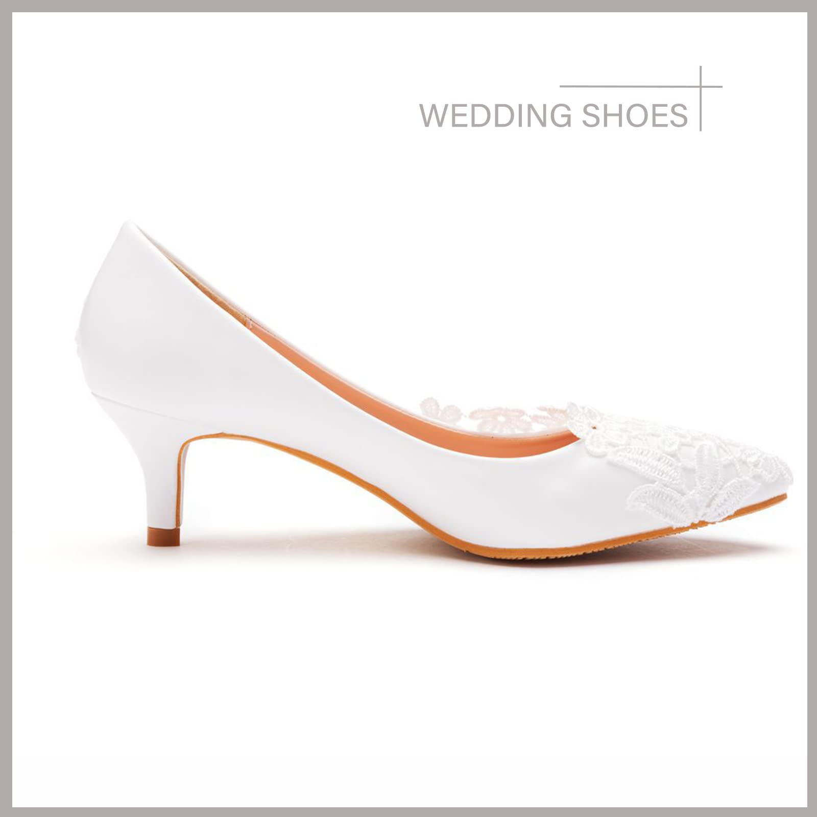 Scarpe da Sposa Pizzo Scarpe da Sposa Avorio Pizzo Peep Toe Tacco Alto Scarpe da Sposa Donna Moda Tradizionale Attraente