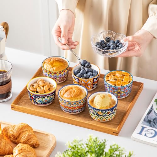 vancasso Creme Brulee Schälchen 180ml, SIMI Souffle Förmchen Backofenfest, Ofenfeste Förmchen 6er Set, Creme Brulee Schalen… – Ansicht 6
