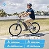 HOVERFLY OUREA Electric Bike 26", 750W Peak Motor Mountain Ebike, Up to 40 Miles 20MPH Removable Battery, 7-Speed and Shock Absorber, Electric Commuter Bike for Adults White #2