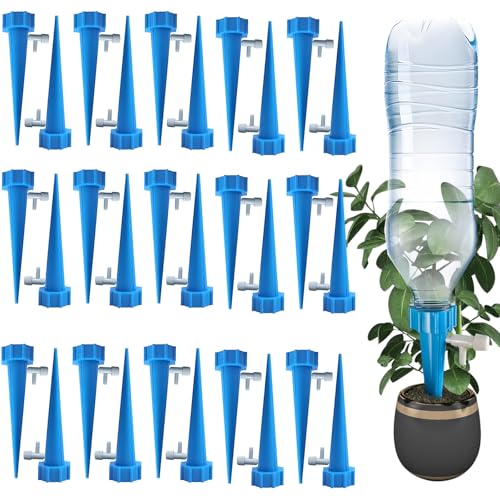 ZoneYan Riego Goteo Botella, Riego Bonsais De Interior, Irrigación para Jardín Bonsáis, 30 Pcs Riego por Goteo Automático Kit, Irrigación para Bonsáis