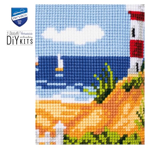 Image of Vervaco Cross Stitch Cushion kit Seascape
